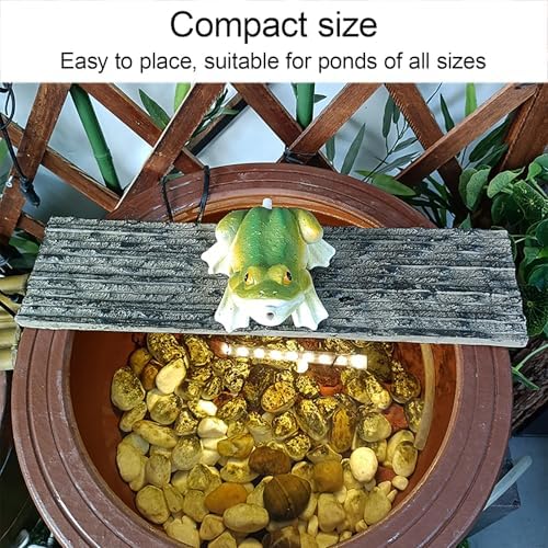 Resin Frog Water Spitter Statue for Outdoor Garden