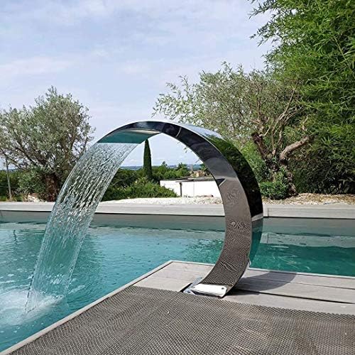 Stainless Steel Pool Fountain with Waterfall Effect