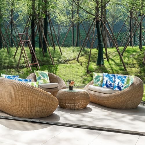 JMGBird 18x18 Inch Outdoor Throw Pillows with Insert