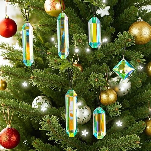 7 Piece Rainbow Crystal Sun Catcher Set