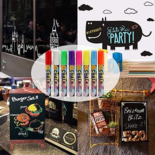 Tabletop Chalkboard Sign with Easel and 8 Markers
