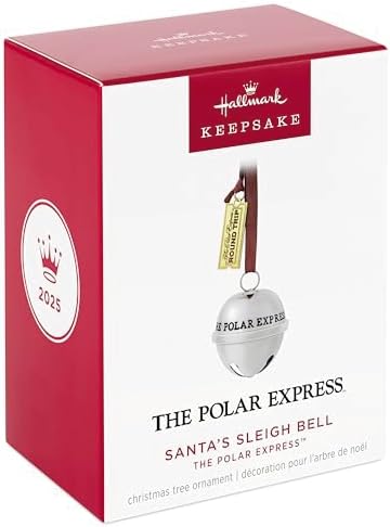 Hallmark Keepsake 2025 Polar Express Santas Sleigh Bell Ornament